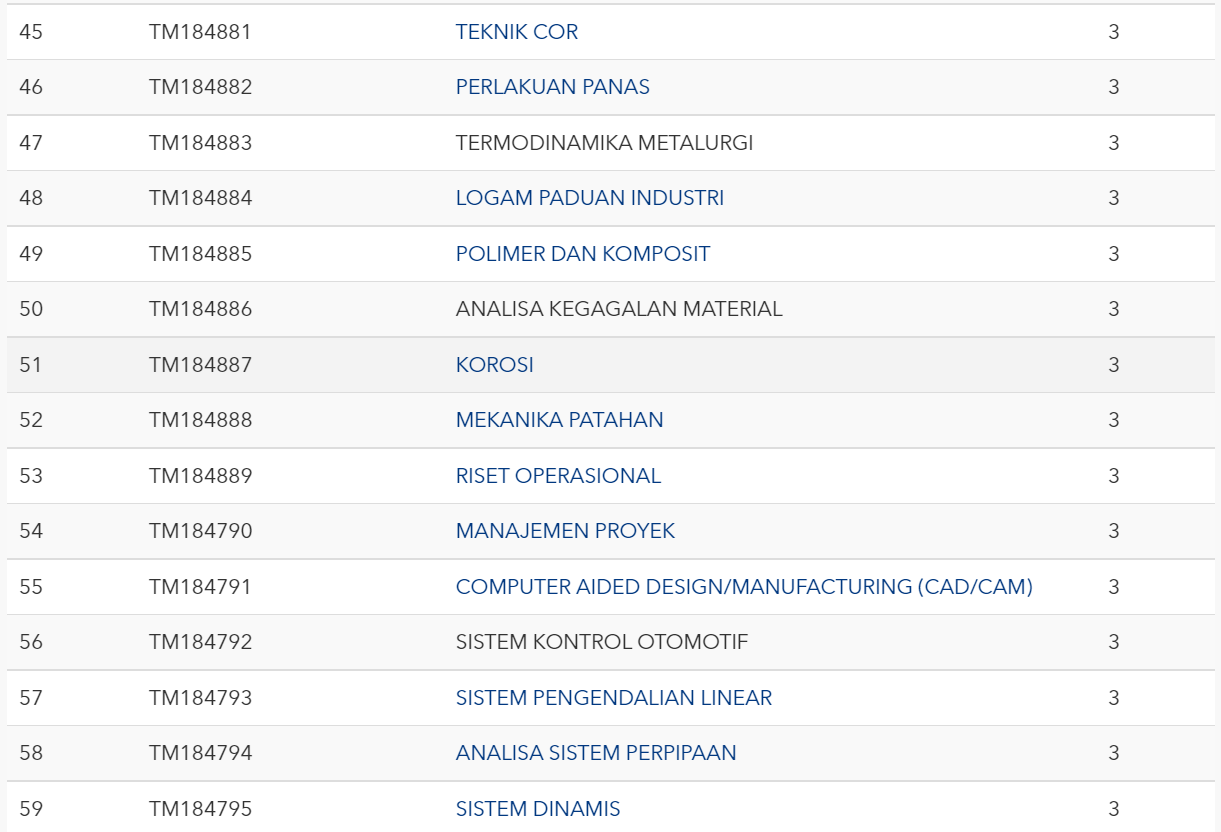 jurusan teknik mesin