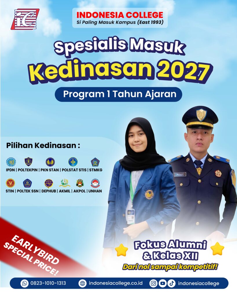 Bimbel Kedinasan 2027 by Indonesia College