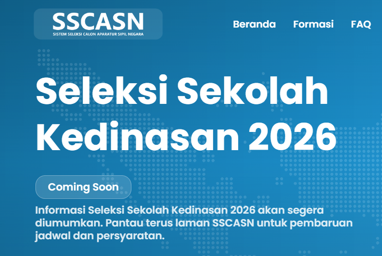 pembukaan sekolah kedinasan 2026