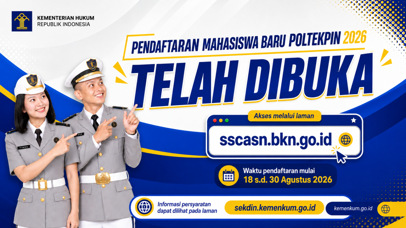 Pendaftaran Poltekpin 2026