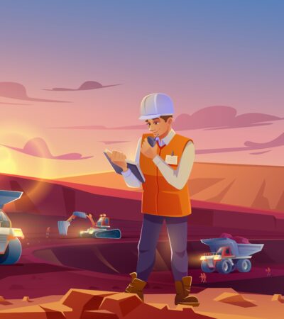 ilustrasi kerja di tambang